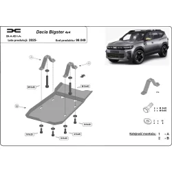 Stalowa osłona dyferencjału Dacia Bigster 4x4 (2025-2026)